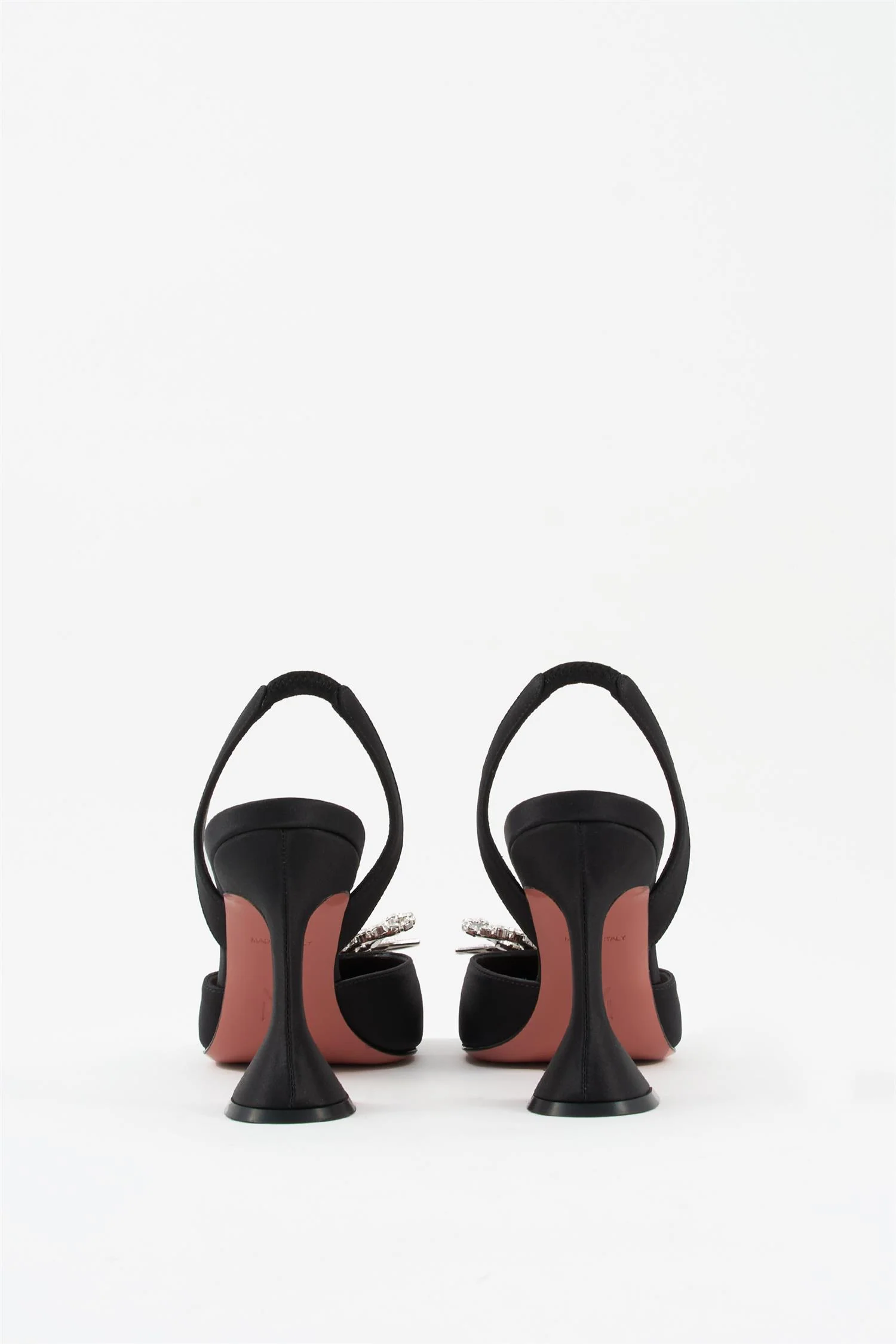 Rosie 95 Crystal Bow Satin Slingback - Image 4