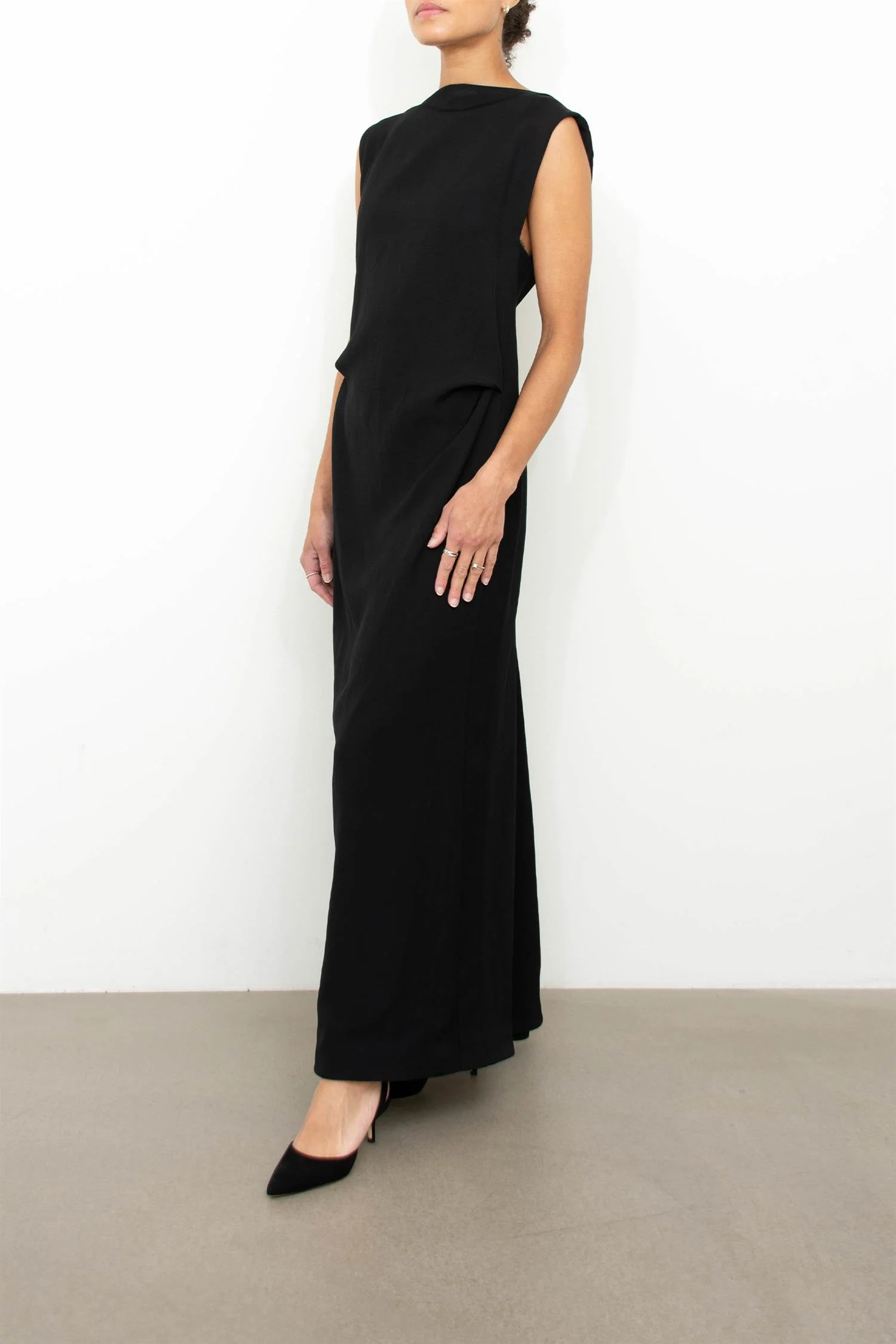 Textured Fluid Dress - Image 3