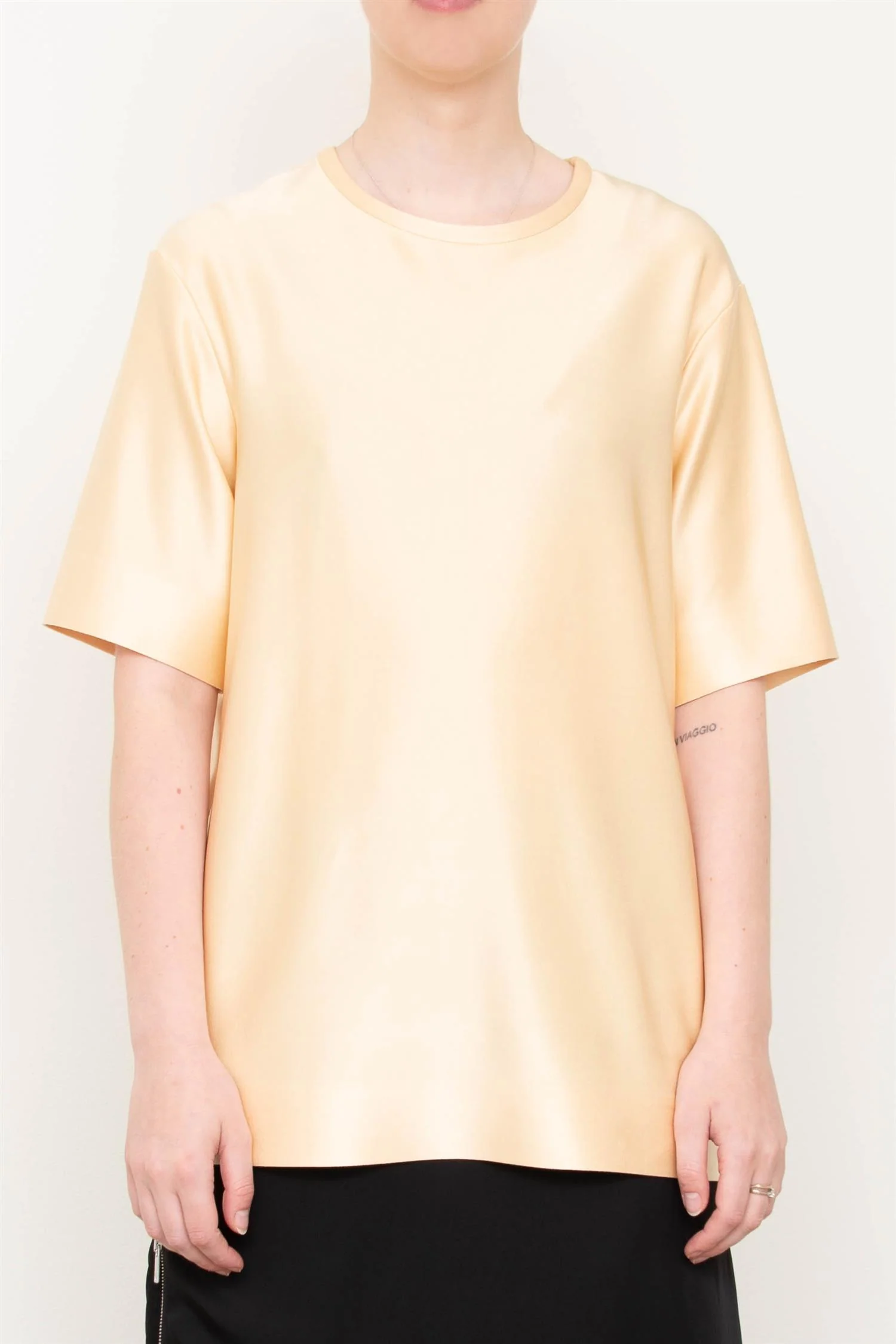 T-Shirt in Matt Viscose Jersey