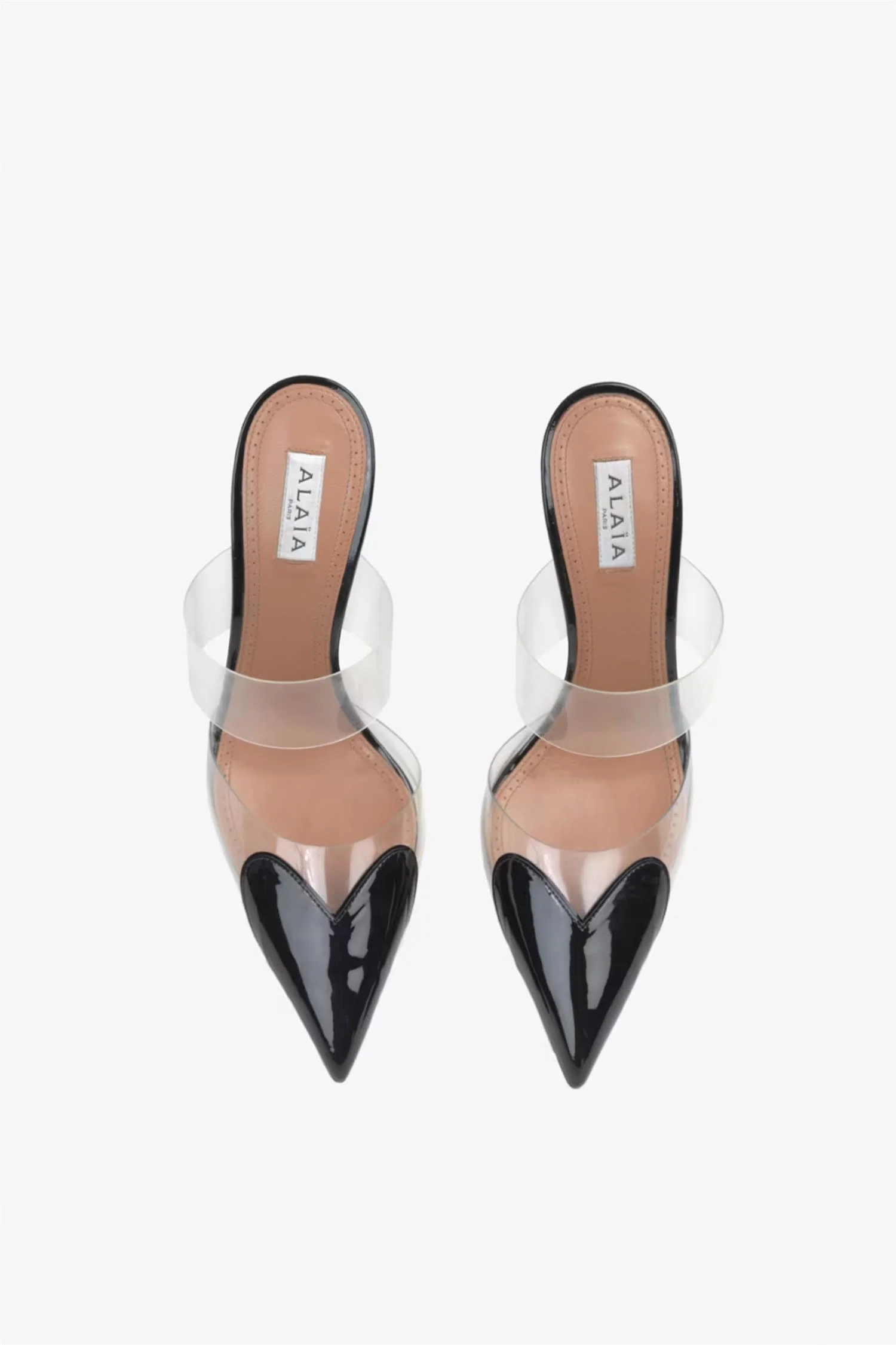 Heart Mules in Patent Calfskin - Image 3