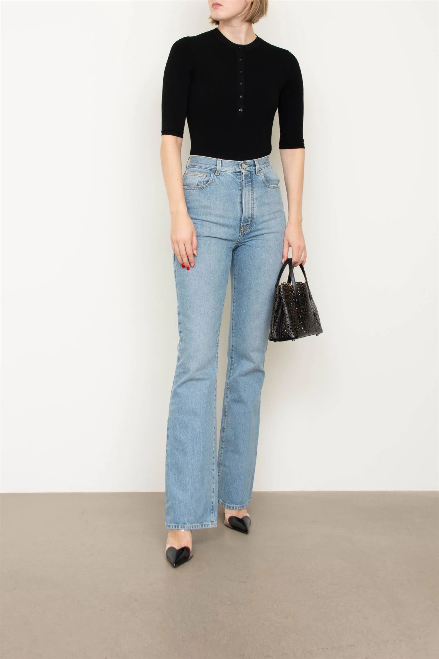 Long Bootcut Denim Jeans - Image 2