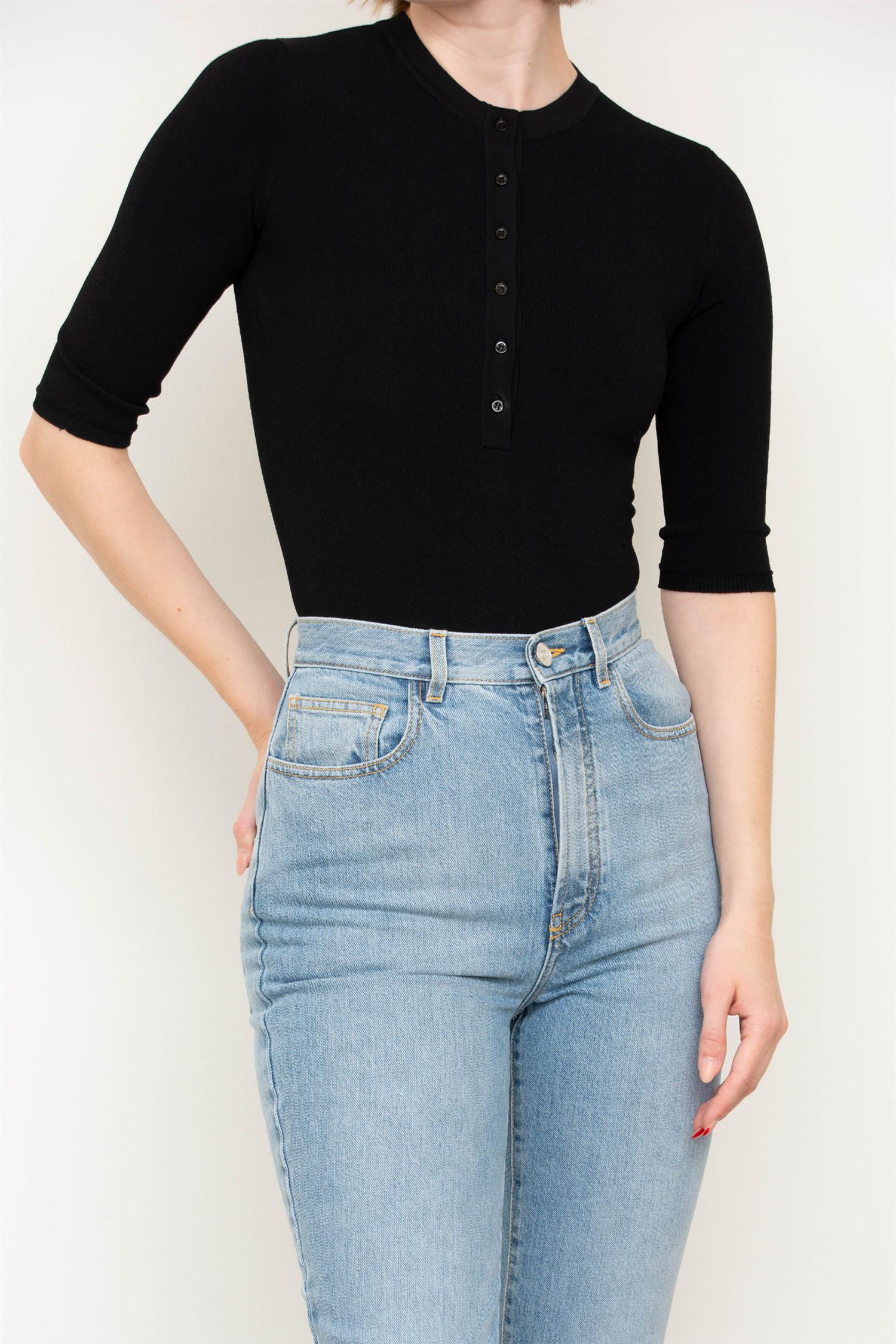 Long Bootcut Denim Jeans - Image 5