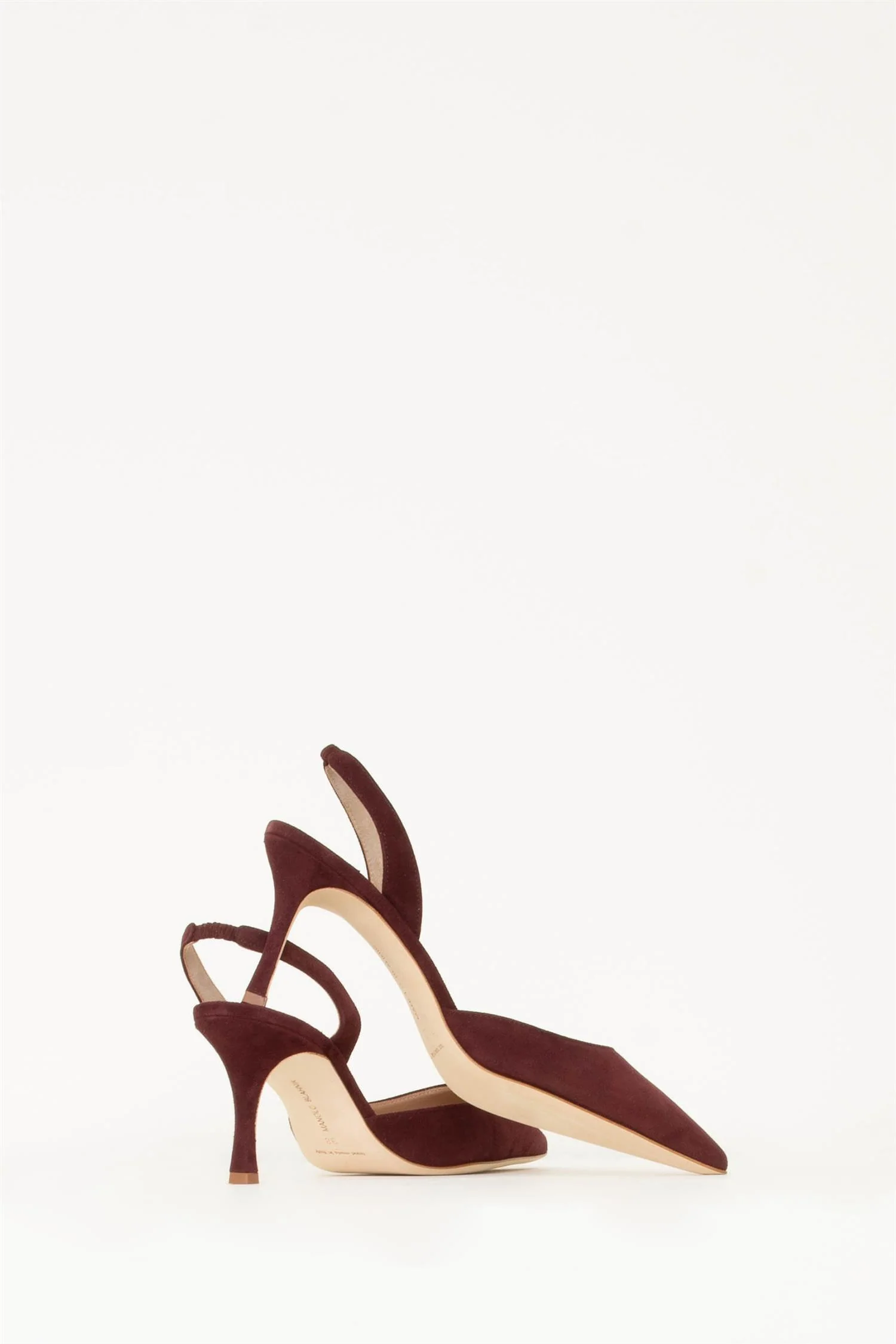 Carolyne Suede 70 Dark Red - Image 4
