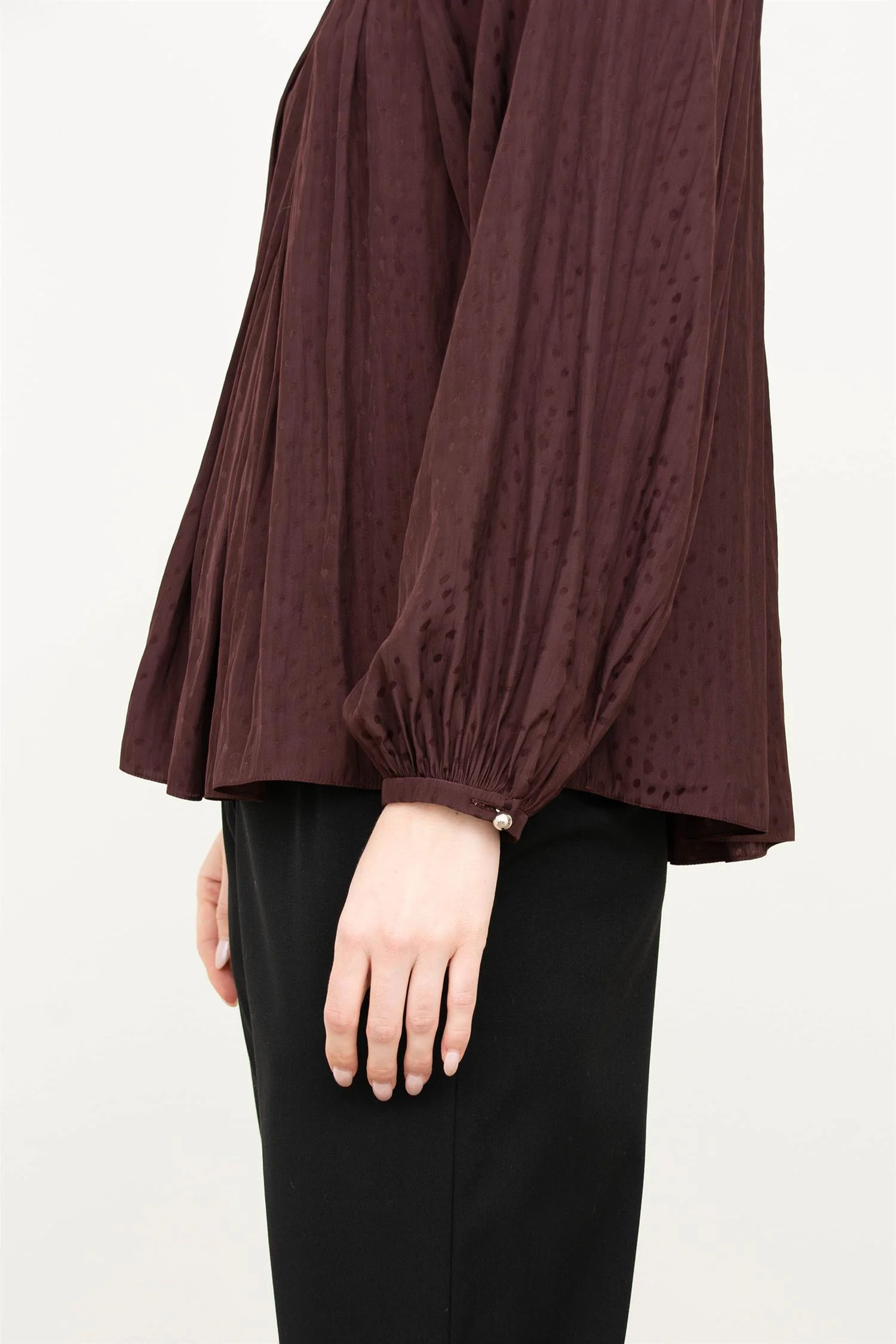 Flare Long Sleeve Blouse - Image 4