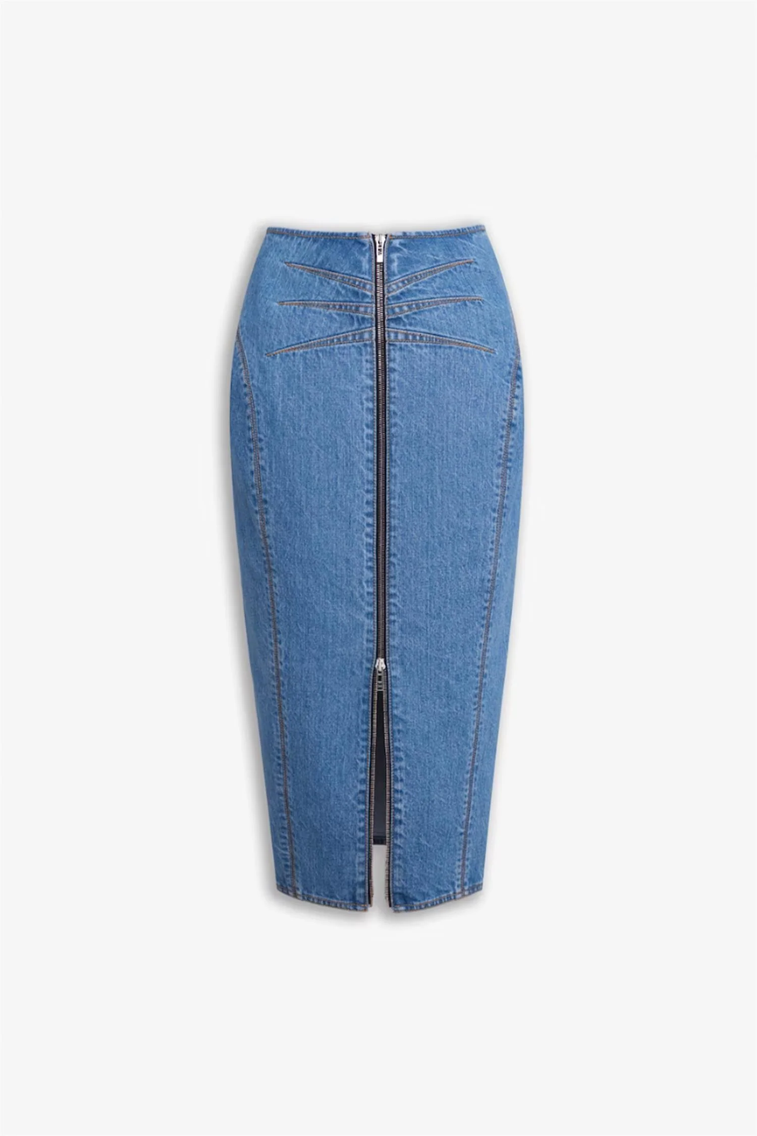 Pencil Denim Skirt - Image 2