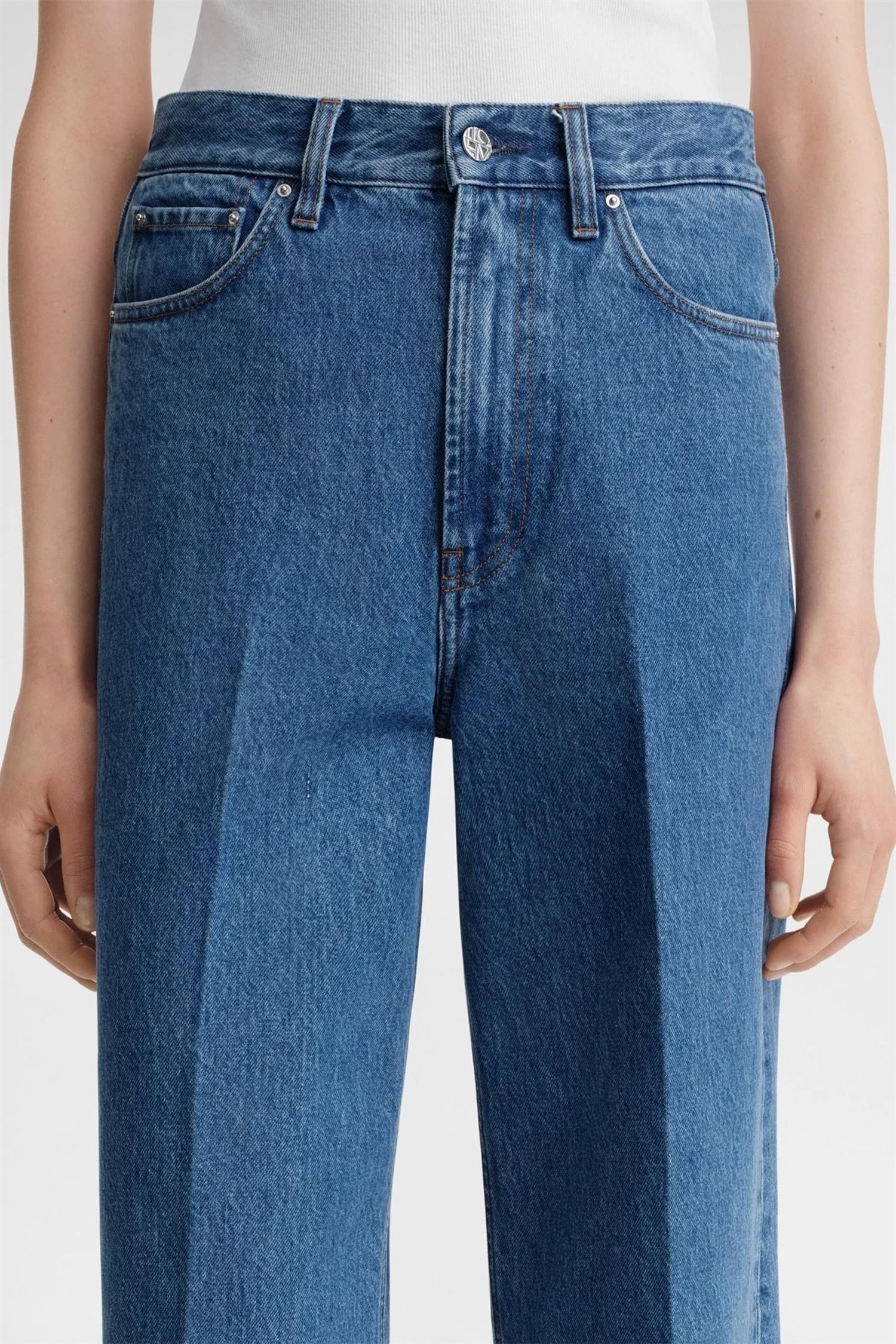 Wide Leg Denim Vibrant Blue - Image 3