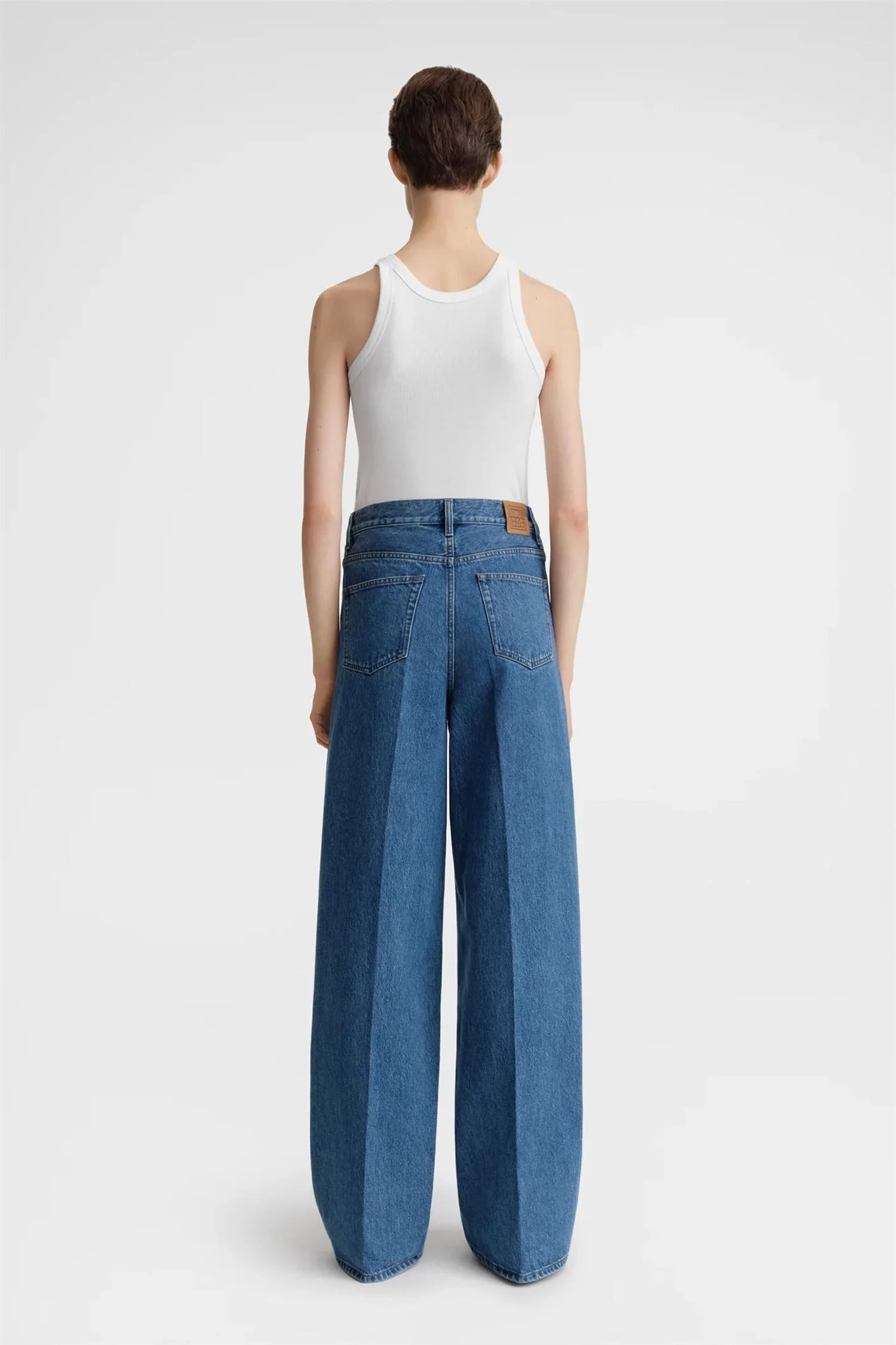Wide Leg Denim Vibrant Blue - Image 5