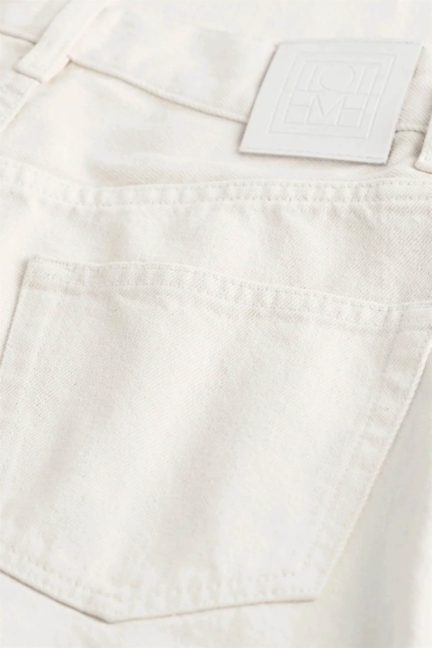 Wide Leg Denim Ecru - Image 5
