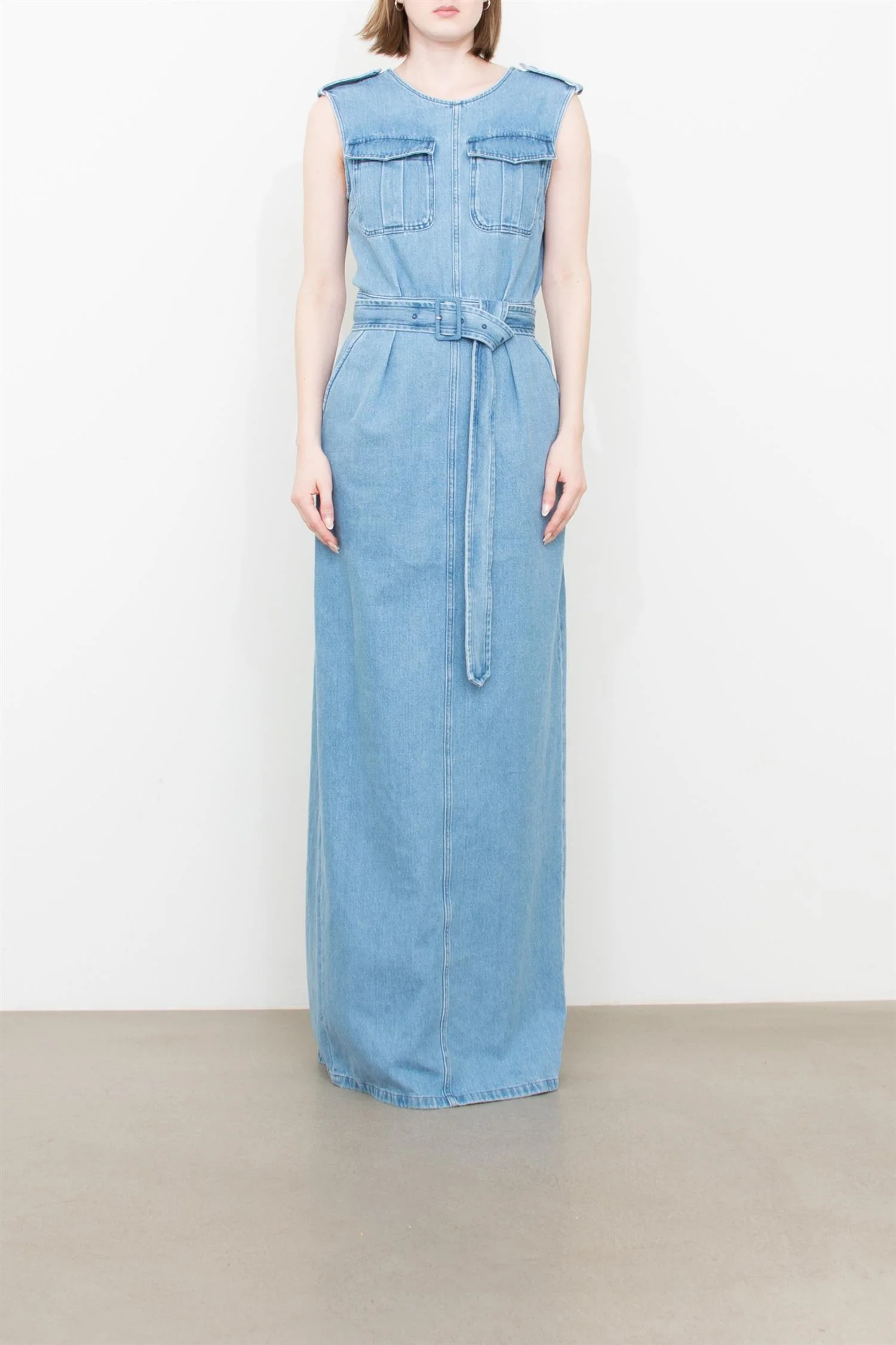 Cotton Denim Dress